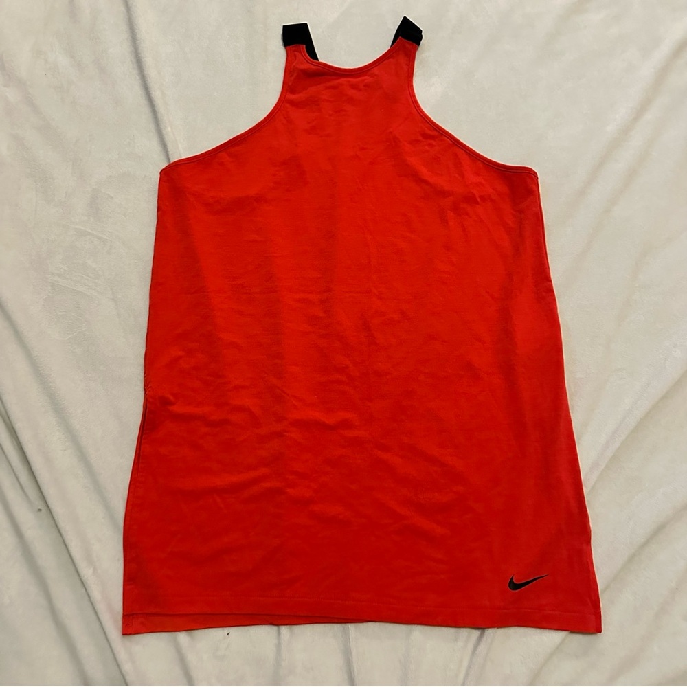 Nike Red Tank with Black Strap Accents
